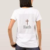 Houten Kruis Faith T-Shirt (Achterkant)