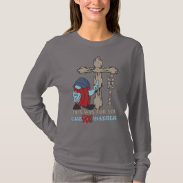 Houten Kruis Omdat Je Ertoe Doet — Johannes 1:14 C T-shirt