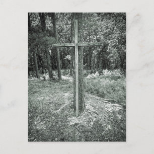 Houten Kruis Red Hill Cemetery Milledgeville GA Briefkaart