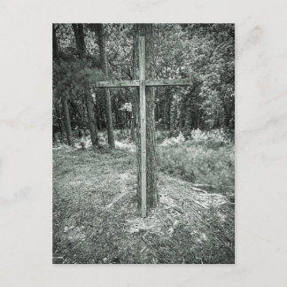 Houten Kruis Red Hill Cemetery Milledgeville GA Briefkaart