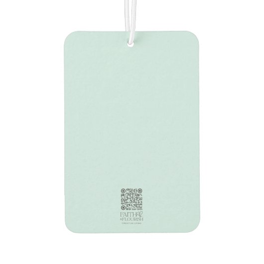 Houten Kruis Schrift Bijbelvers Luchtverfrisser (Achterkant)