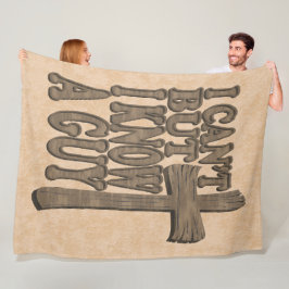 Houten Kruis van Christus 3d Christelijk Ontwerp Fleece Deken