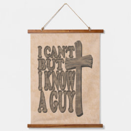 Houten Kruis van Christus 3d Christelijk Ontwerp Hangend Wandkleed
