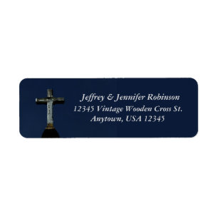  Houten Kruisnaam en Adresetiket Etiket