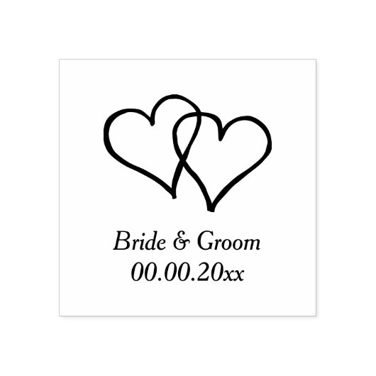 Houten kunst bruiloft stempel met in elkaar grijpe (Afrduk)