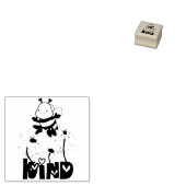 Houten kunststempel - Bee Kind Rubberstempel (Gestempeld)