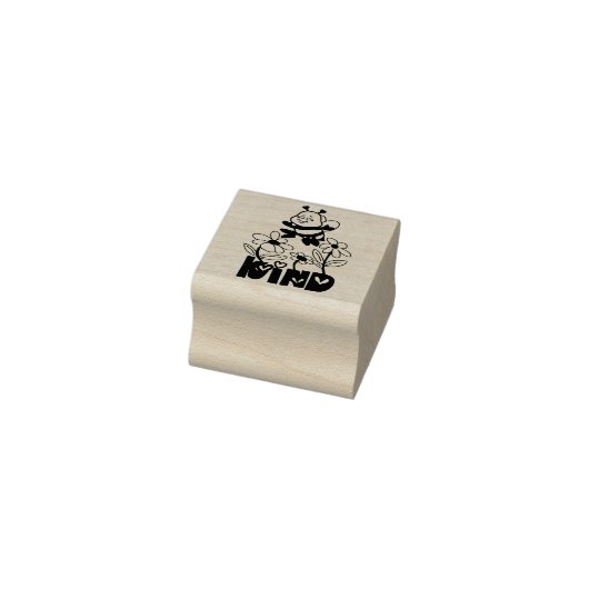 Houten kunststempel - Bee Kind Rubberstempel (Stempel)