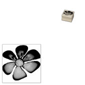 houten kunststempel rubberstempel (Gestempeld)