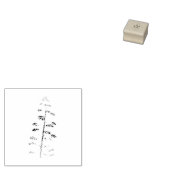houten kunststempel rubberstempel (Gestempeld)