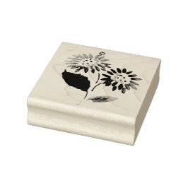 houten kunststempel rubberstempel