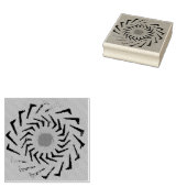 houten kunststempel rubberstempel (Gestempeld)