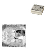 Houten KunststempelHandgemaakte Houten Kunststempe Rubberstempel (Gestempeld)