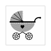 Houten kunststempels/Baby Carriage Rubberstempel (Afrduk)