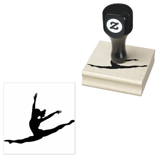 Houten kunststempels/danser rubberstempel (Gestempeld)