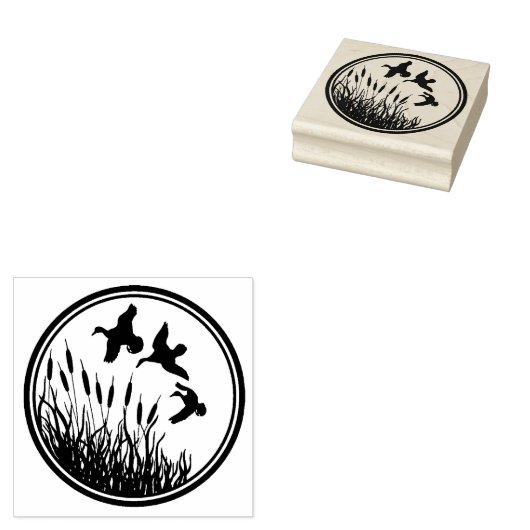 Houten kunststempels/eenden rubberstempel (Gestempeld)