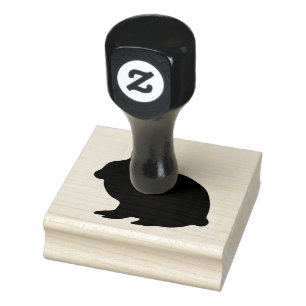 Houten kunststempels/Konijn Rubberstempel