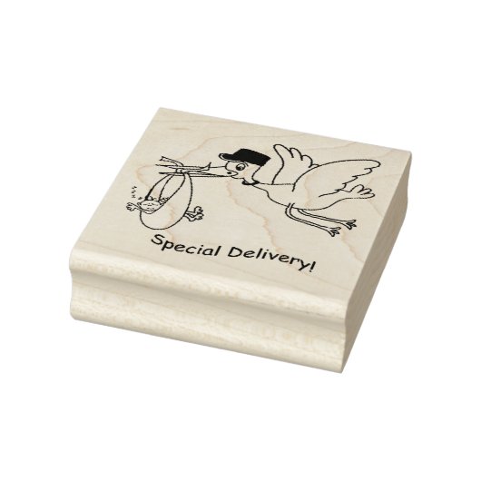 Houten Kunststempels/Speciale Levering Ooievaar me Rubberstempel (Stempel)
