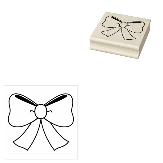 Houten kunststempels/strik rubberstempel (Gestempeld)