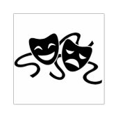 Houten kunststempels/theatermasker rubberstempel (Afrduk)