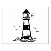 Houten kunststempels/vuurtoren rubberstempel (Afrduk)