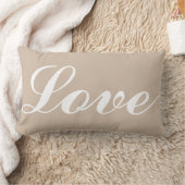 Houten Kussen - Liefde (Beige) (Deken)