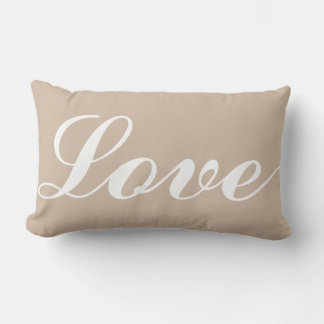 Houten Kussen - Liefde (Beige)