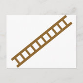 houten ladder briefkaart (Voorkant)