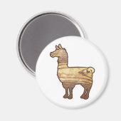 Houten lama magneet (Voorkant / Achterkant)