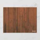 Houten Lambrisering Open Raam Landschap Vakantiehu Briefkaart (Achterkant)
