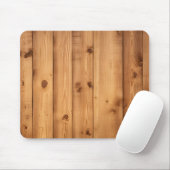 houten lambriseringspatroon muismat (Met muis)