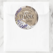 Houten Lavendel Kant Rustiek Land Bruiloft Label (Tas)