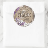 Houten Lavendel Kant Rustiek Land Bruiloft Label (Tas)