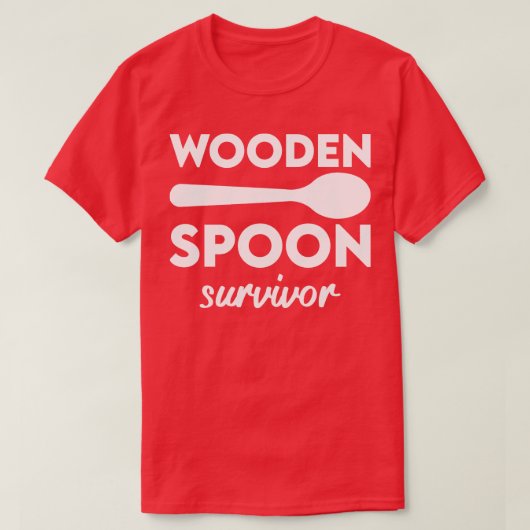 Houten lepel overlevende 11 t-shirt (Design voorkant)