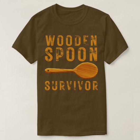 Houten lepel overlevende 11 t-shirt (Design voorkant)