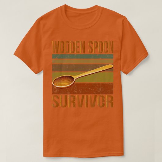 Houten Lepel Overlevende 6 T-shirt (Design voorkant)