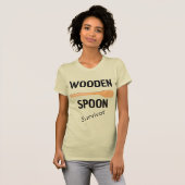 Houten Lepel Overlevende Grappig T-shirt (Voorkant volledig)