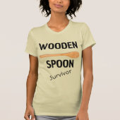 Houten Lepel Overlevende Grappig T-shirt (Voorkant)