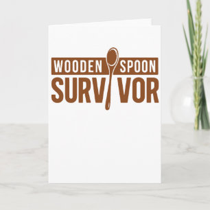 Houten Lepel Overlever Funny Ouderschap Humor Kaart