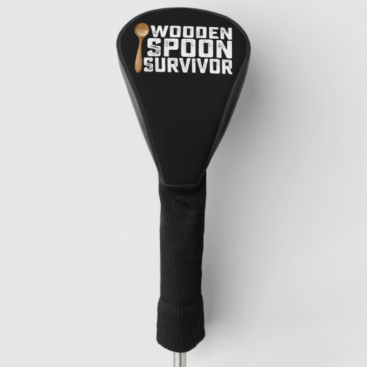 Houten Lepel Overlever Golfheadcover (Voorkant)