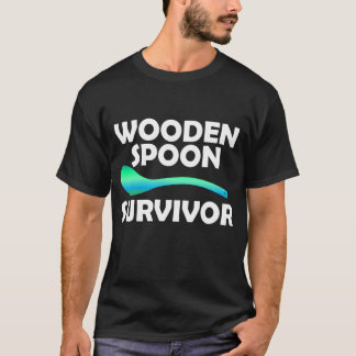 Houten Lepel Overlever Kleurrijk Sarcasme Humor T-shirt