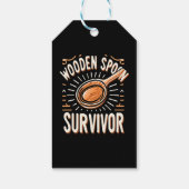 Houten lepel Survivor Cadeaulabel (Achterkant)