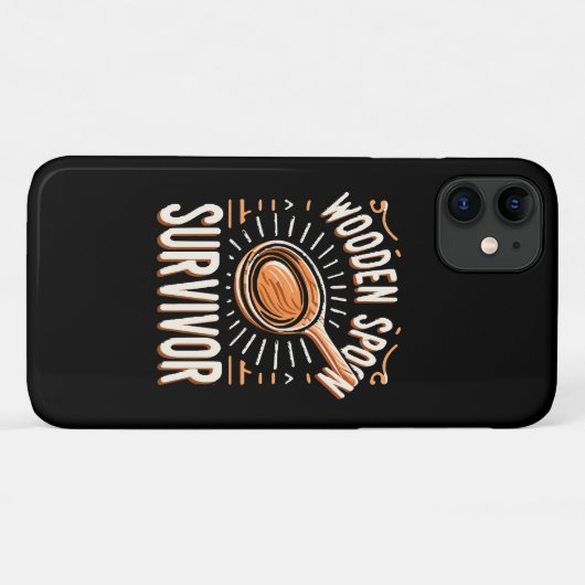 Houten lepel Survivor Case-Mate iPhone Case (Achterkant (horizontaal))