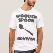 Houten Lepel Survivor Grappig shirt (Voorkant)