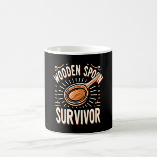 Houten lepel Survivor Koffiemok