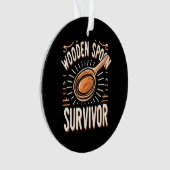 Houten lepel Survivor Ornament (voorkant)