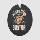 Houten lepel Survivor Ornament (voorkant)