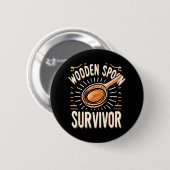 Houten lepel Survivor Ronde Button 5,7 Cm (Voorkant /achterkant)