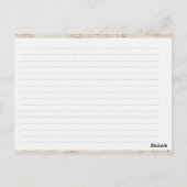 Houten Lepels Keuken Receptkaarten Briefkaart (Achterkant)