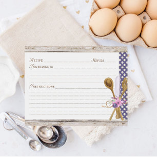 Houten Lepels Keuken Receptkaarten Briefkaart