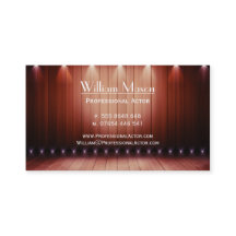 Houten lichtfase, Actor - Visitekaartje